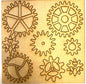 MDF - Gears on sheet 8 gears