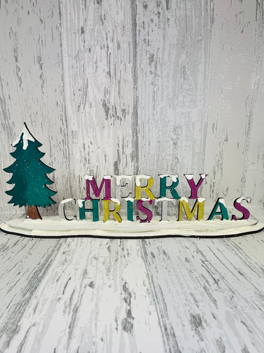 MDF - Merry Christmas and Tree