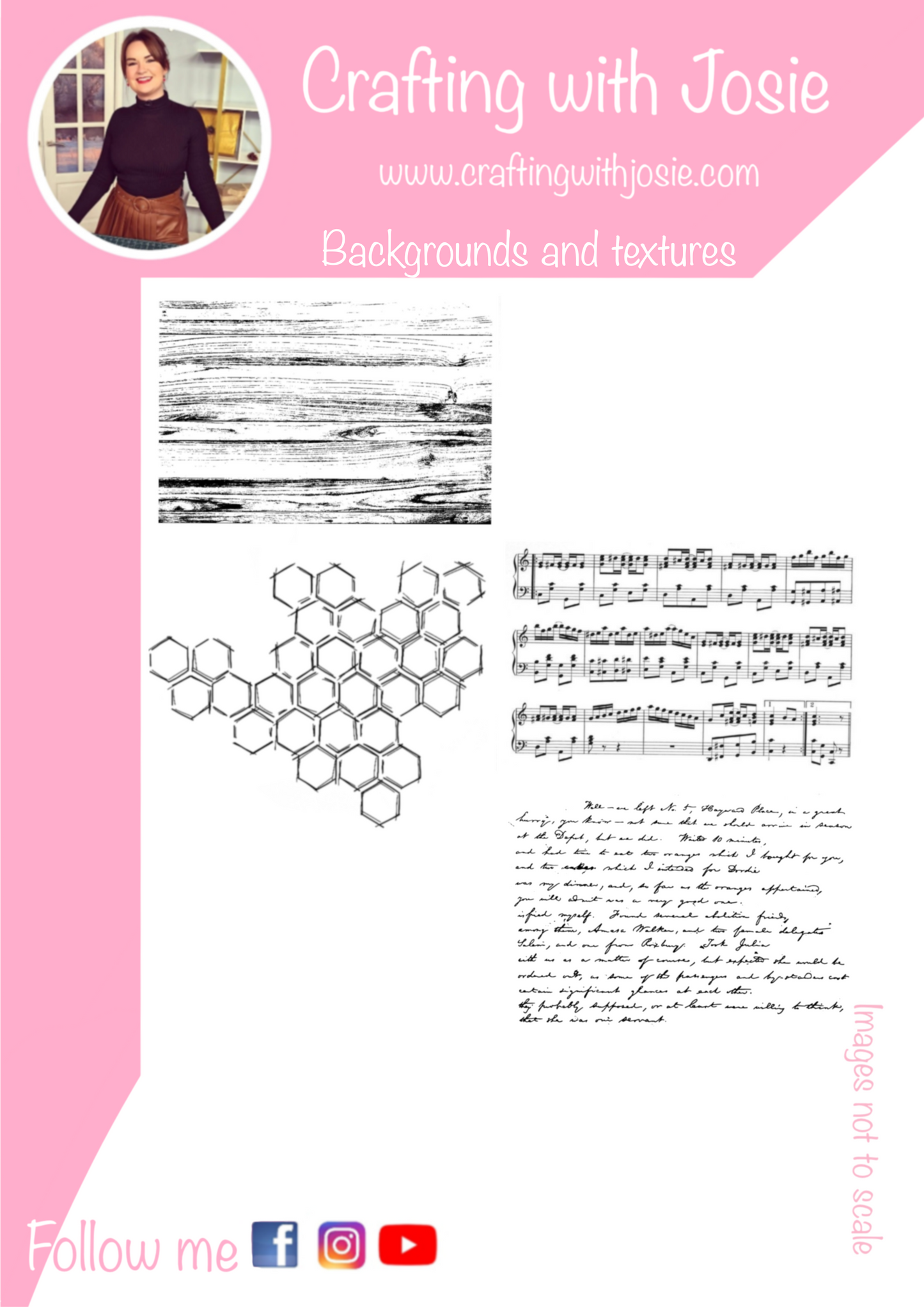 Crafting with Josie - Backgrounds and Textures Stamp Set