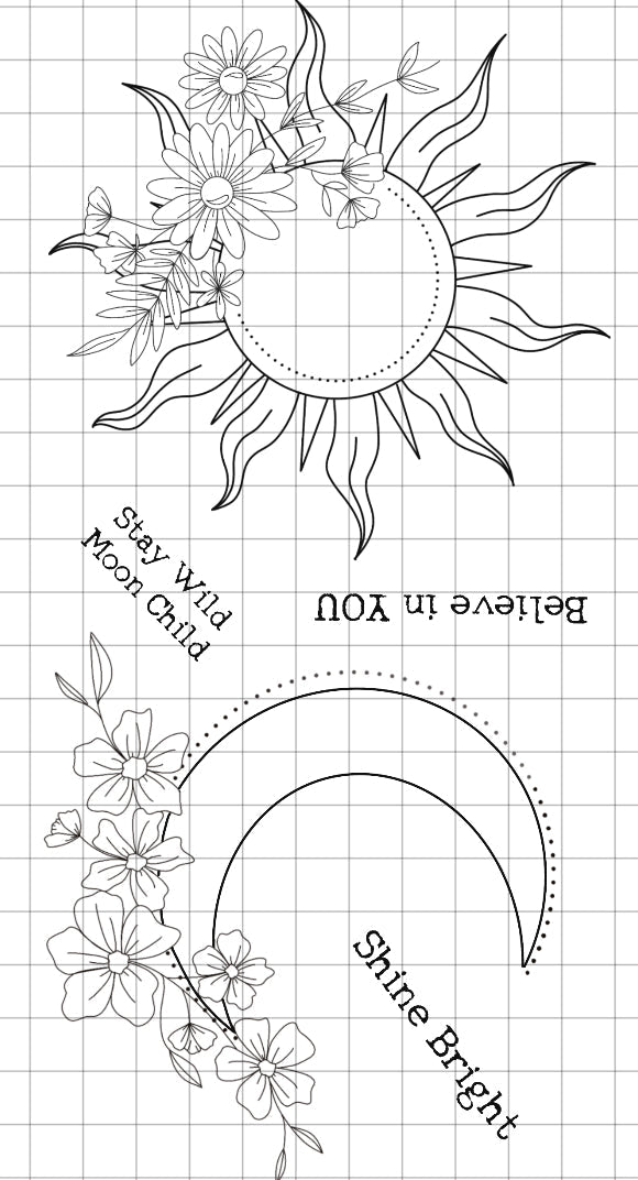 Crafting with Josie - Chatty Tuesday- Sun and moon Stamp set