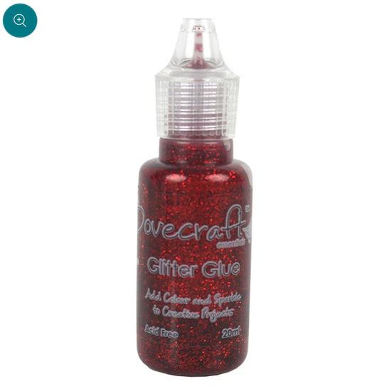 Dovecraft Glitter Glue - Ruby