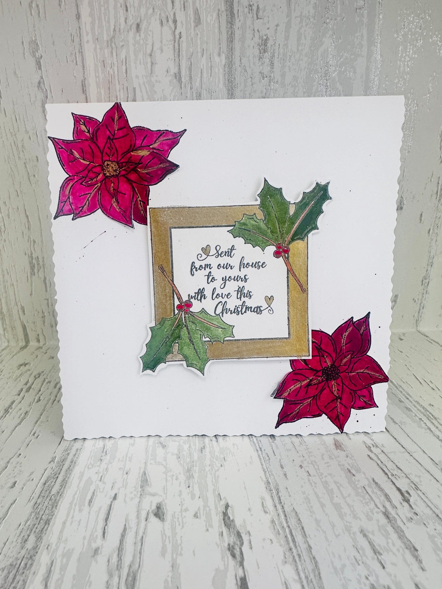 Crafting with Josie - Christmas Foliage stamp set