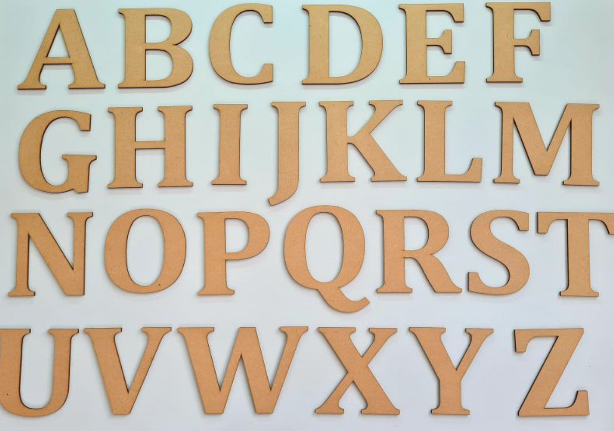 MDF - Alphabet letters