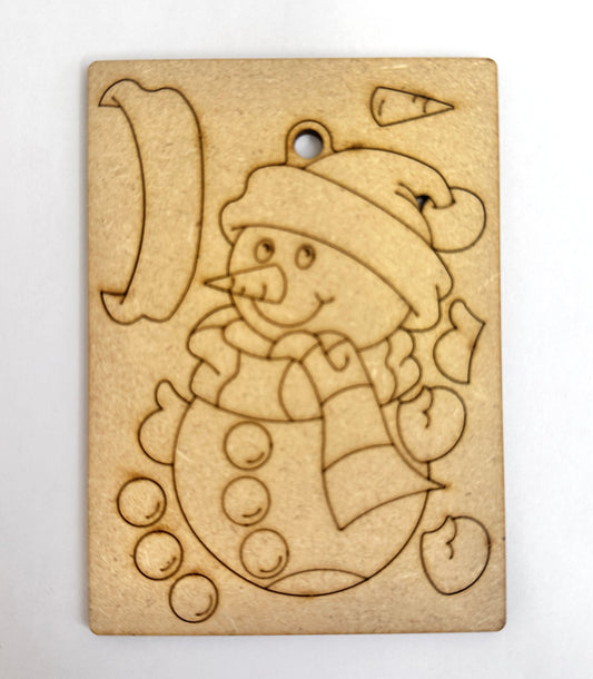 MDF - Snowman Bauble