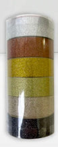 Metallic glitter - Washi Tape 6 rolls