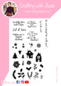 Crafting with Josie - Christmas scene builders and sentiment stamps set