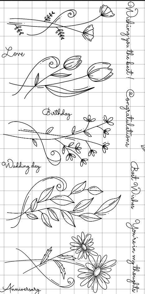 Crafting with Josie- Swirly flowers pt2 Stamp Set