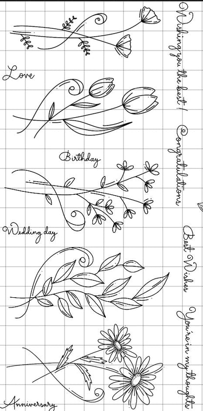 Crafting with Josie- Swirly flowers pt2 Stamp Set