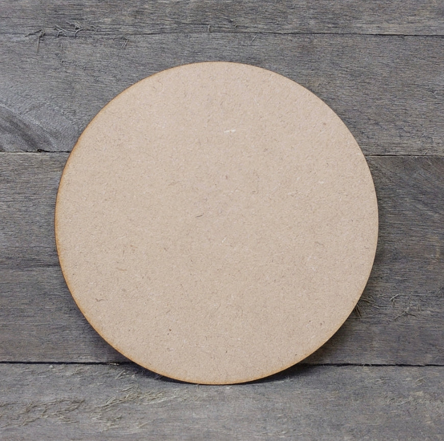 MDF - circle coaster 4pk