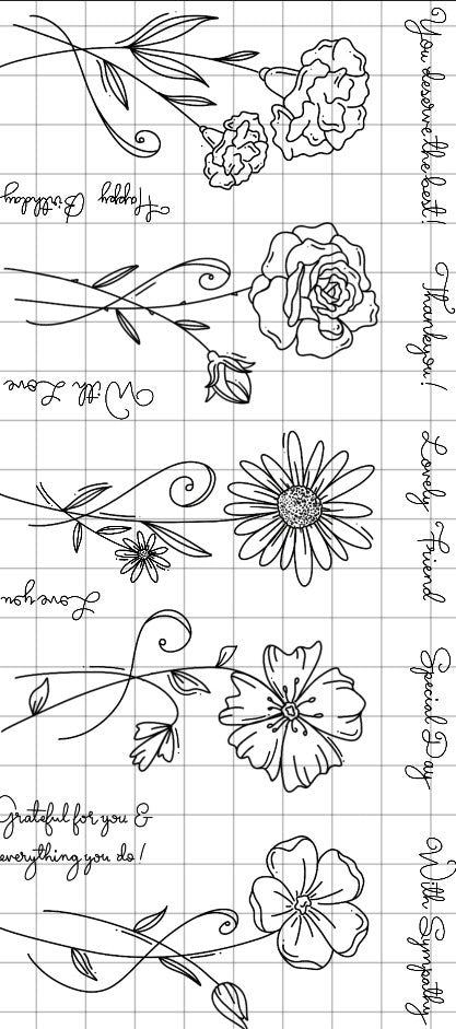 Crafting with Josie- Swirly flowers pt1 Stamp Set