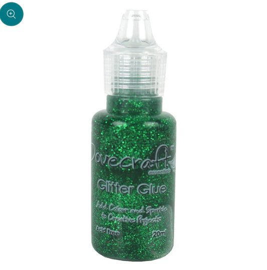 Dovecraft Glitter Glue - Forest Green