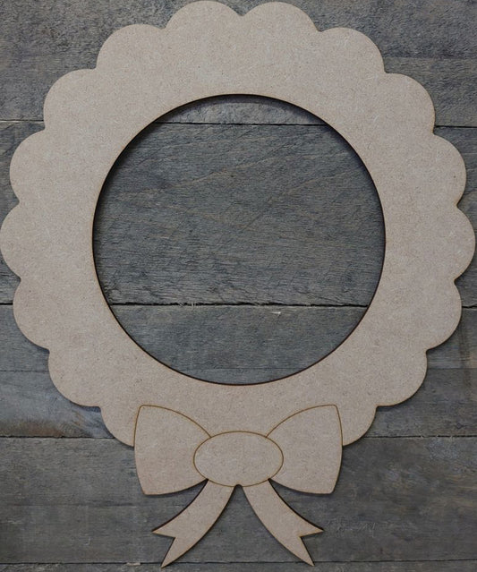 MDF - Bow wreath