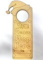 Santa please stop here - door hanger