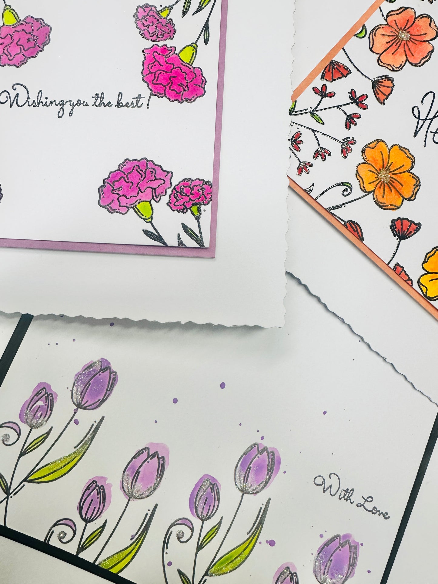 Crafting with Josie- Swirly flowers pt2 Stamp Set