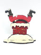 Santa stuck in chimney - Large MDF