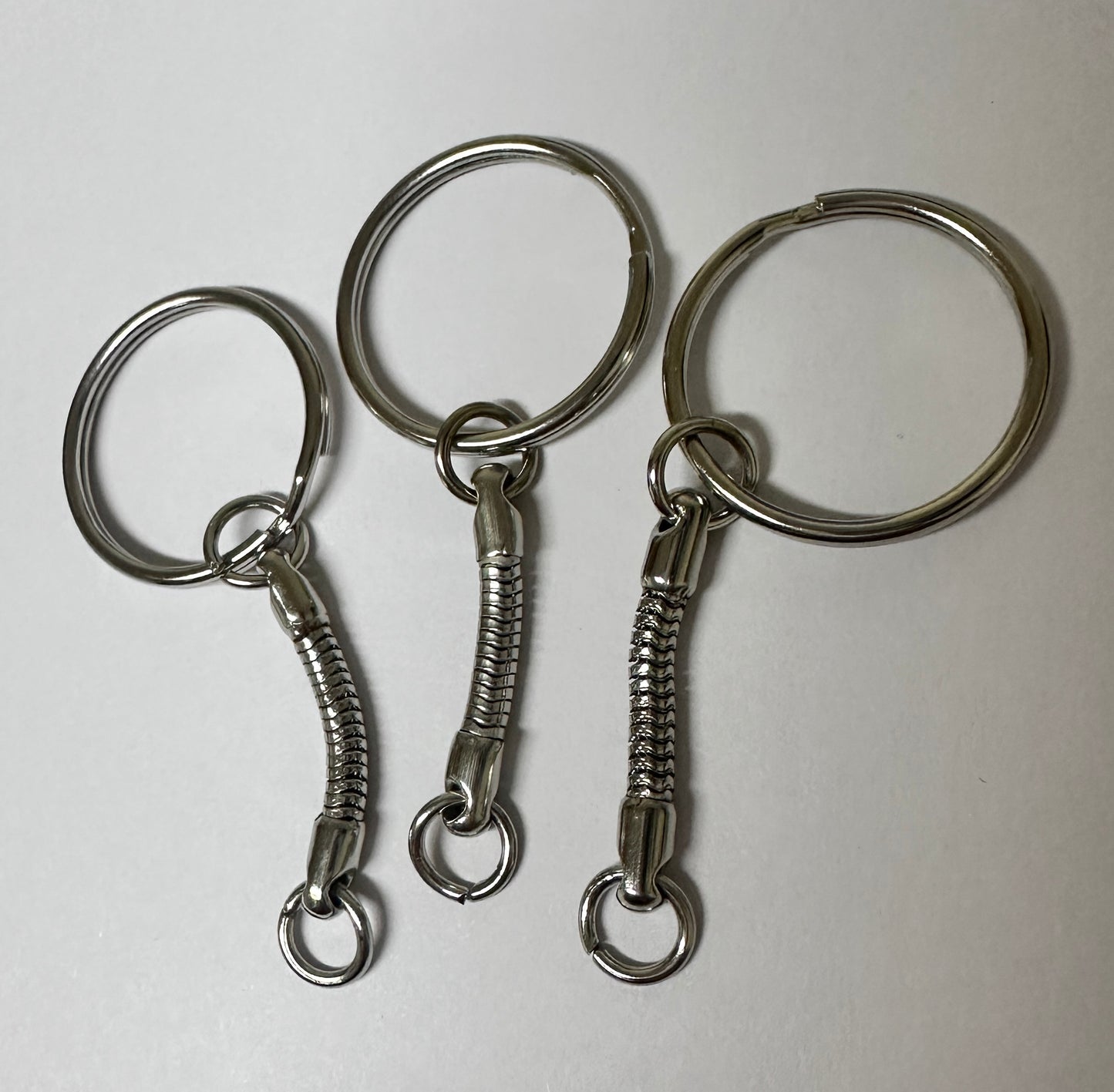 Metal key rings 3pk - SILVER