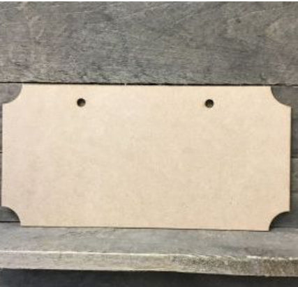 MDF - inverted radius plaque