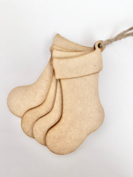 MDF - Stocking bauble 4pk