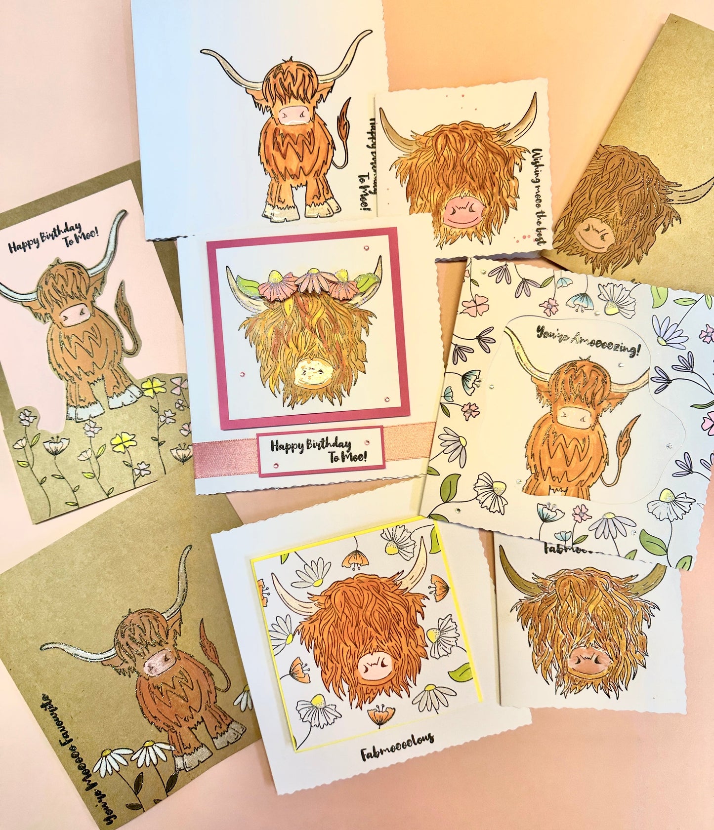 Crafting with Josie - Highland Cow Stamp Set