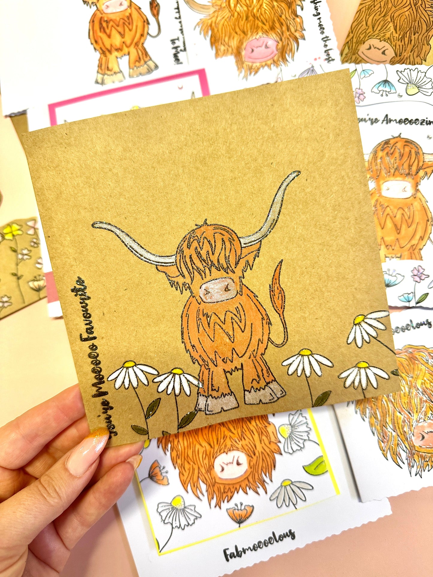 Crafting with Josie - Highland Cow Stamp Set