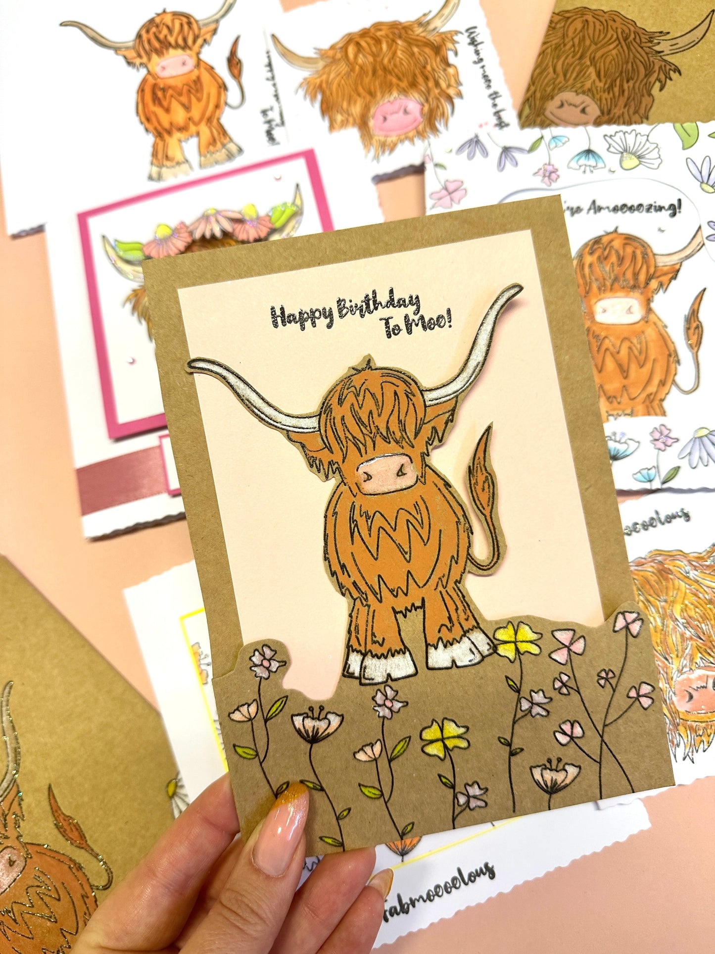 Crafting with Josie - Highland Cow Stamp Set