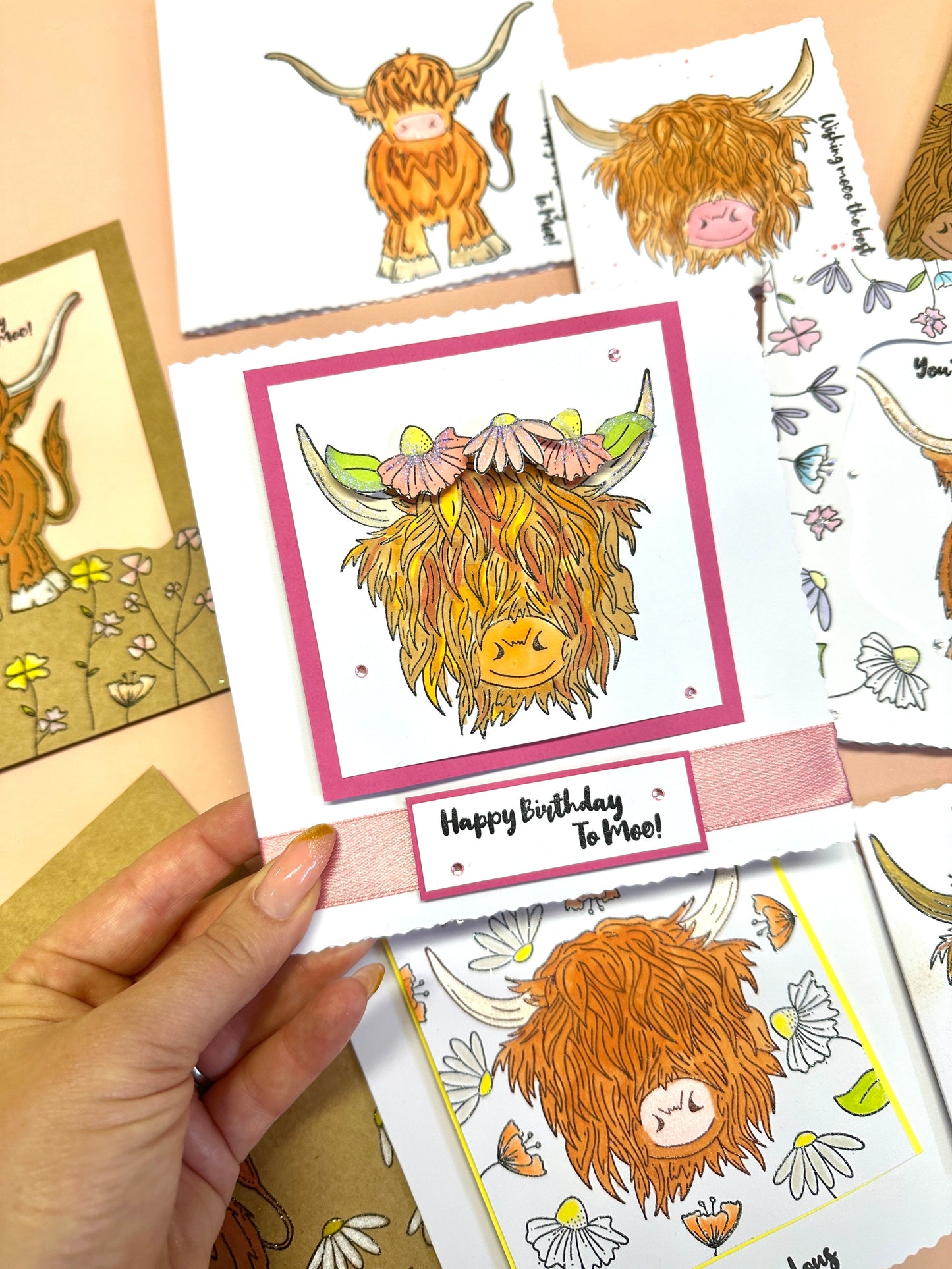 Crafting with Josie - Highland Cow Stamp Set