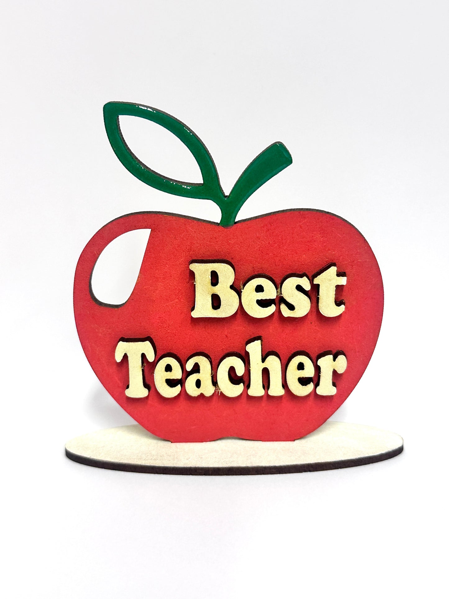 MDF - Best Teacher Apple on Stand