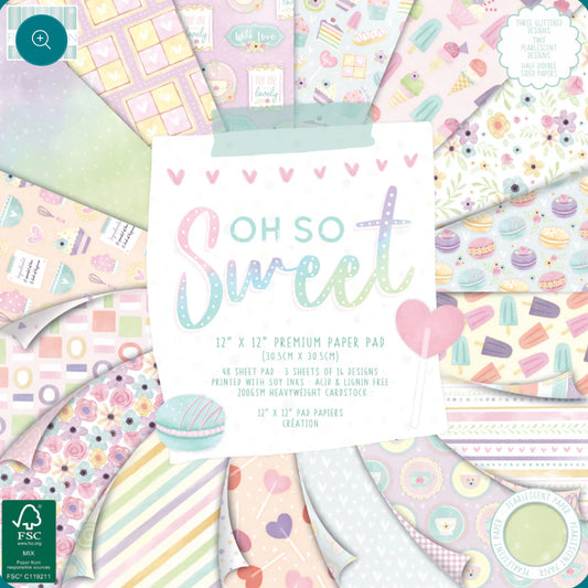 First Edition FSC 12x12 Paper Pad - Oh So Sweet