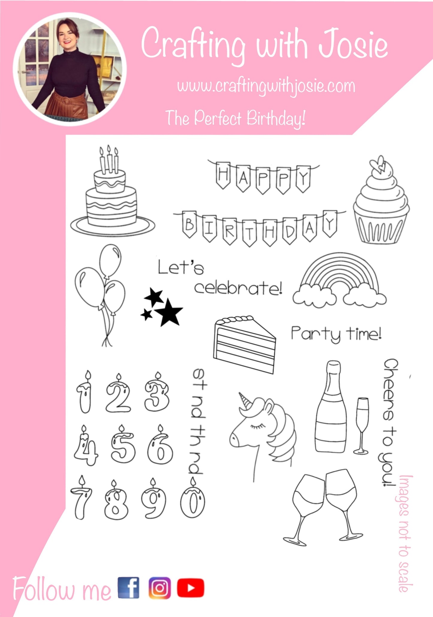 Crafting with Josie - The Perfect Birthday Stamp Set