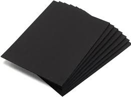 25 Sheets A5 Black Card 250gsm