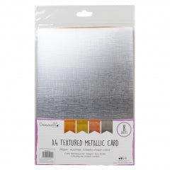 Dovecraft A4 Mirror Card - Textured Metallic - 8 Sheets