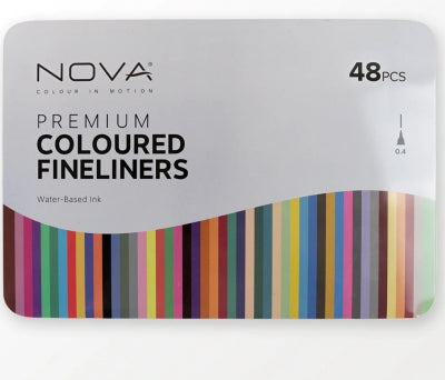 Nova Premium colored fineliners - set of 48