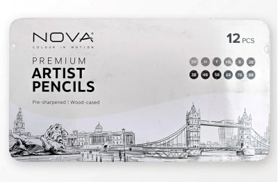 Nova premium artistic pencils - set of 12