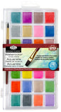 Royal and Langnickel -  28 Pearlescent Watercolour Paints with Brush