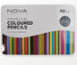 Nova - Premium coloured pencils - 48 Vibrant colours